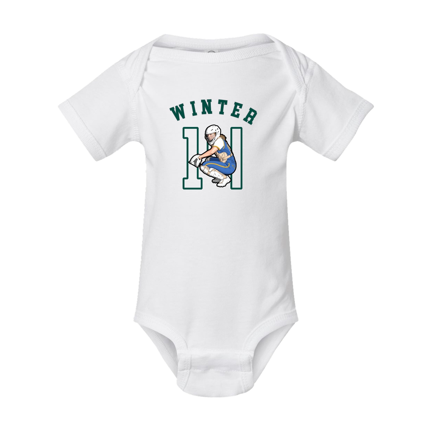 Baby Onesie — Shirsey Arch in White