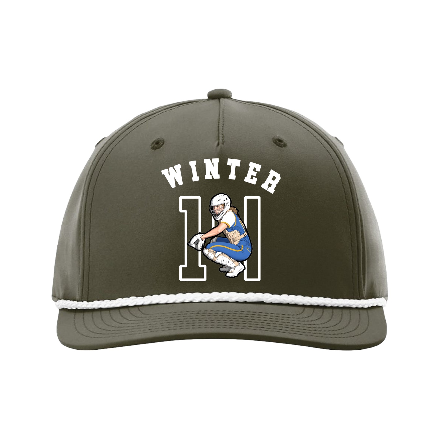 Five-Panel Classic Rope Cap — Shirsey Arch in Green