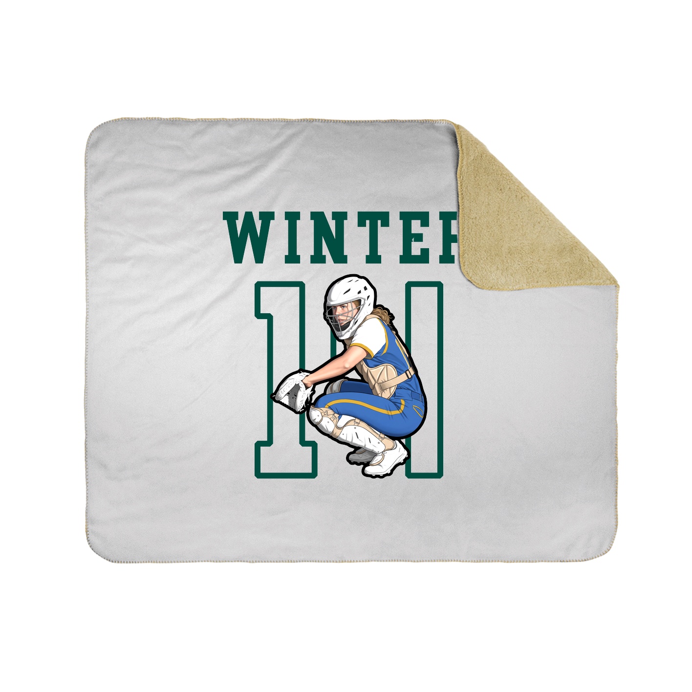 Throw Blanket — Shirsey in White