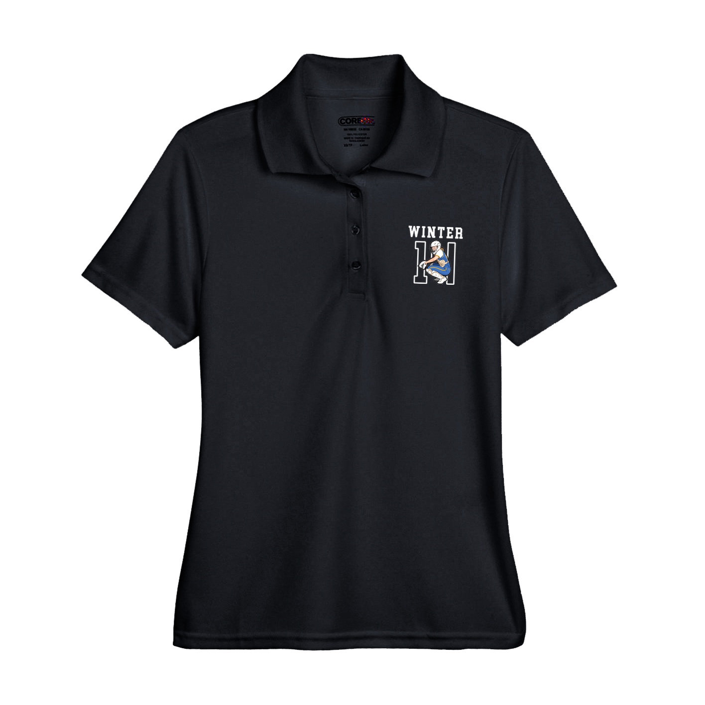 Womens Performance Polo — Shirsey in Black