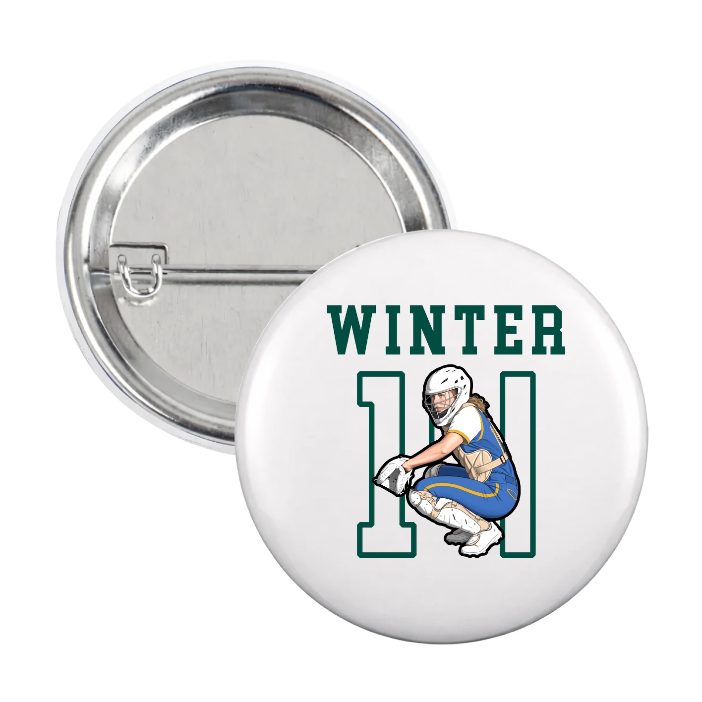 Game Day Button — Shirsey in White