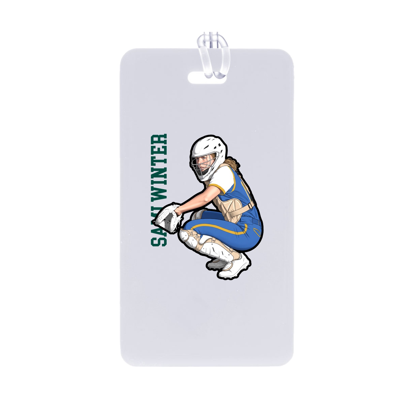 Bag Tag — Name Vertical in Classic