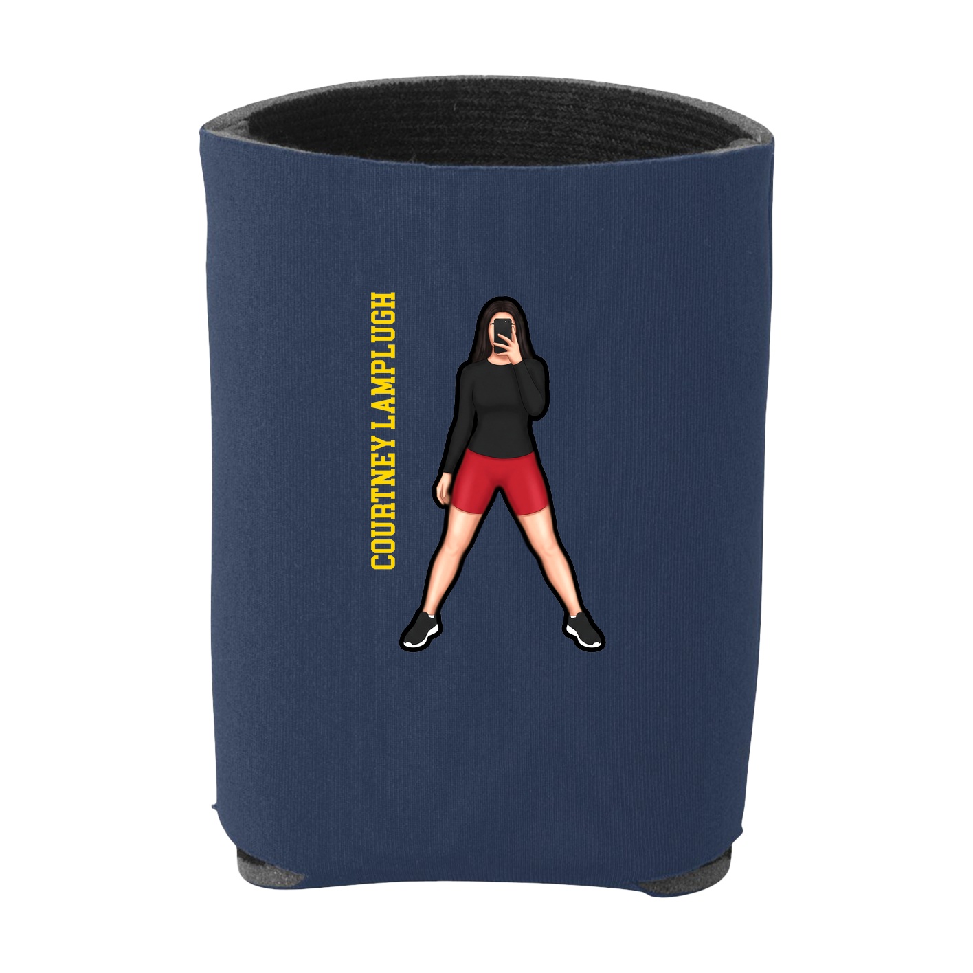 Can Holder — Name Vertical in Navy