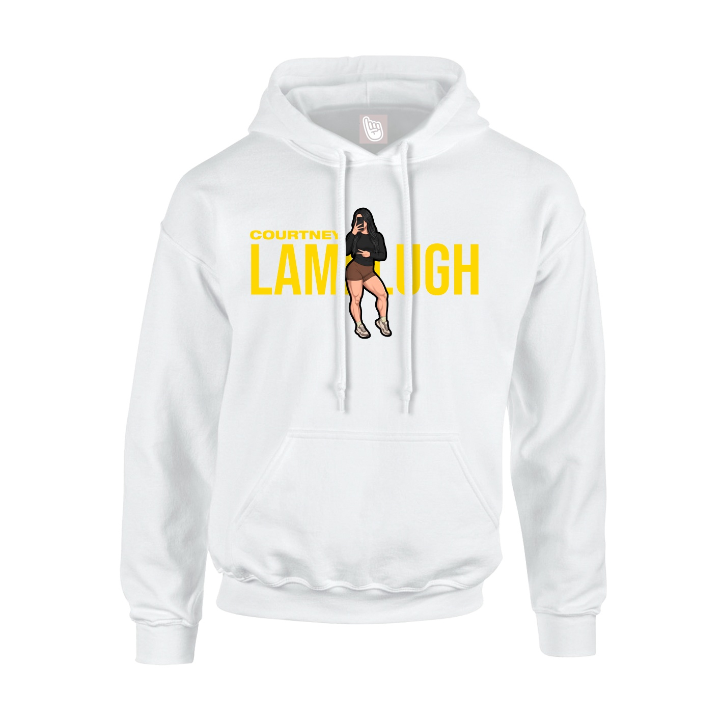 Youth Hoodie — Player Name in White