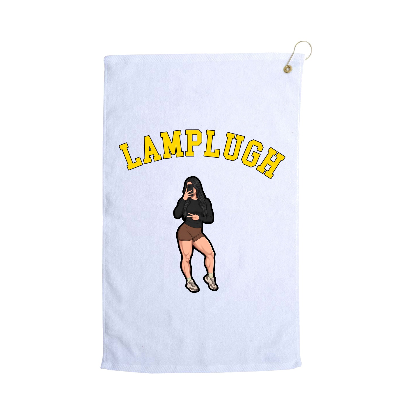 Golf Towel — Shirsey Arch in White