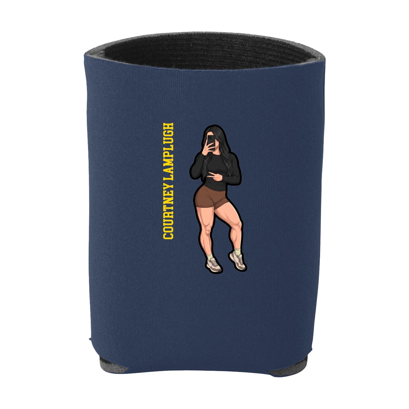 Can Holder — Name Vertical in Navy