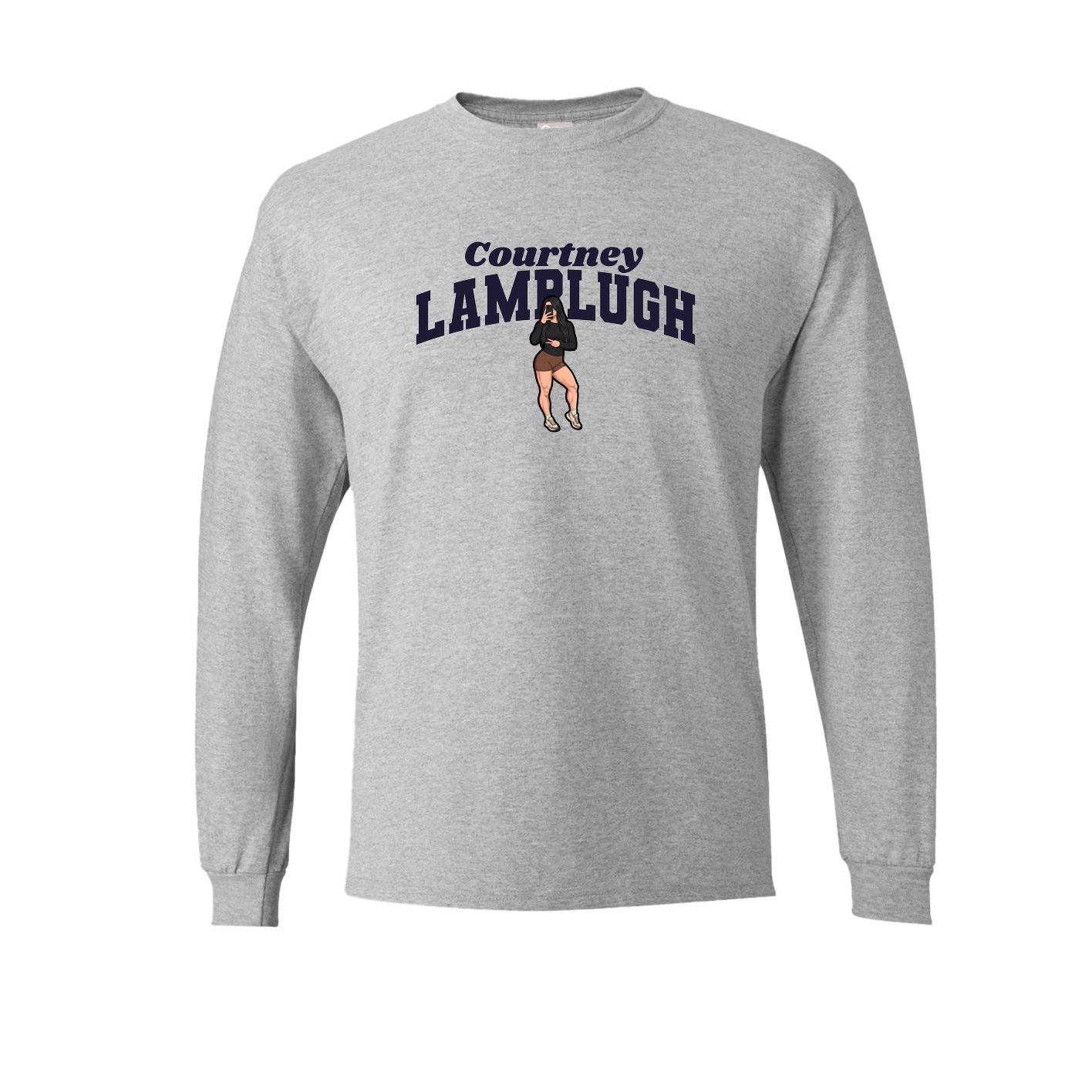 Long Sleeve Tee — Signature Arch in Grey