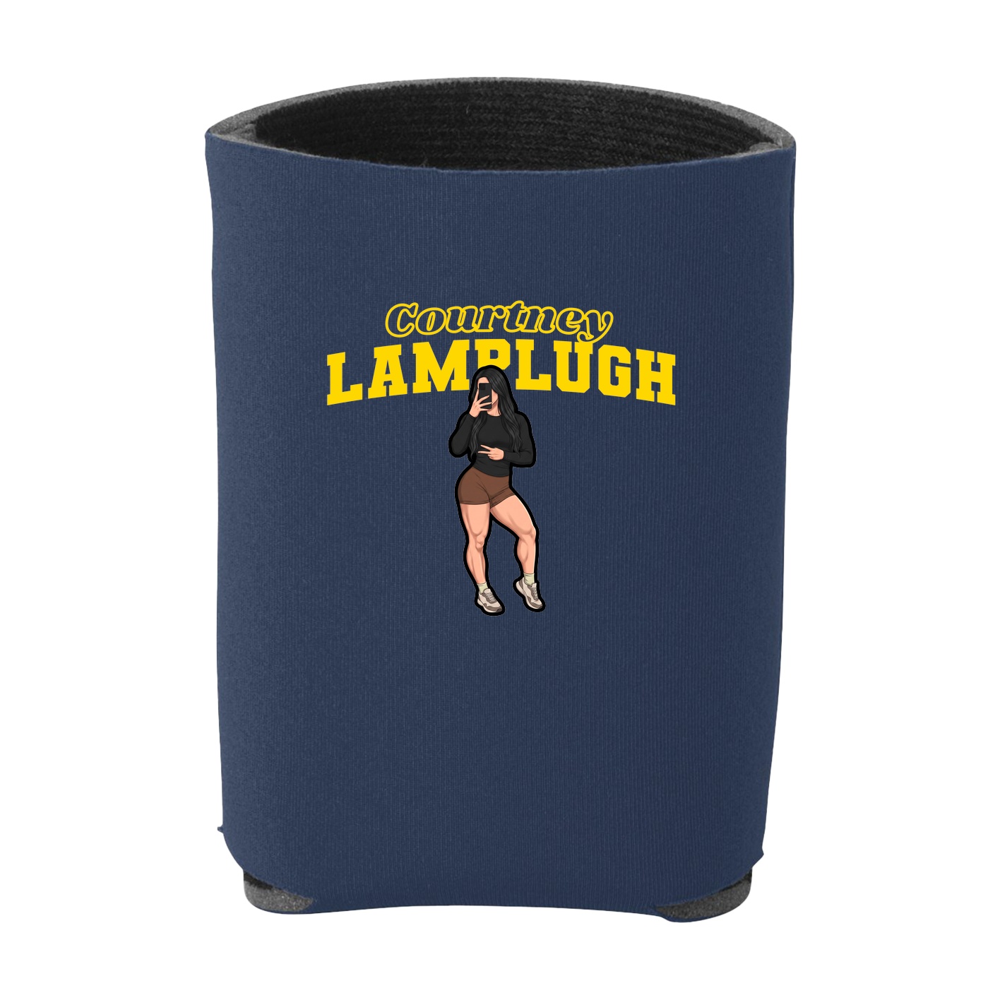 Can Holder — Name Arch in Navy