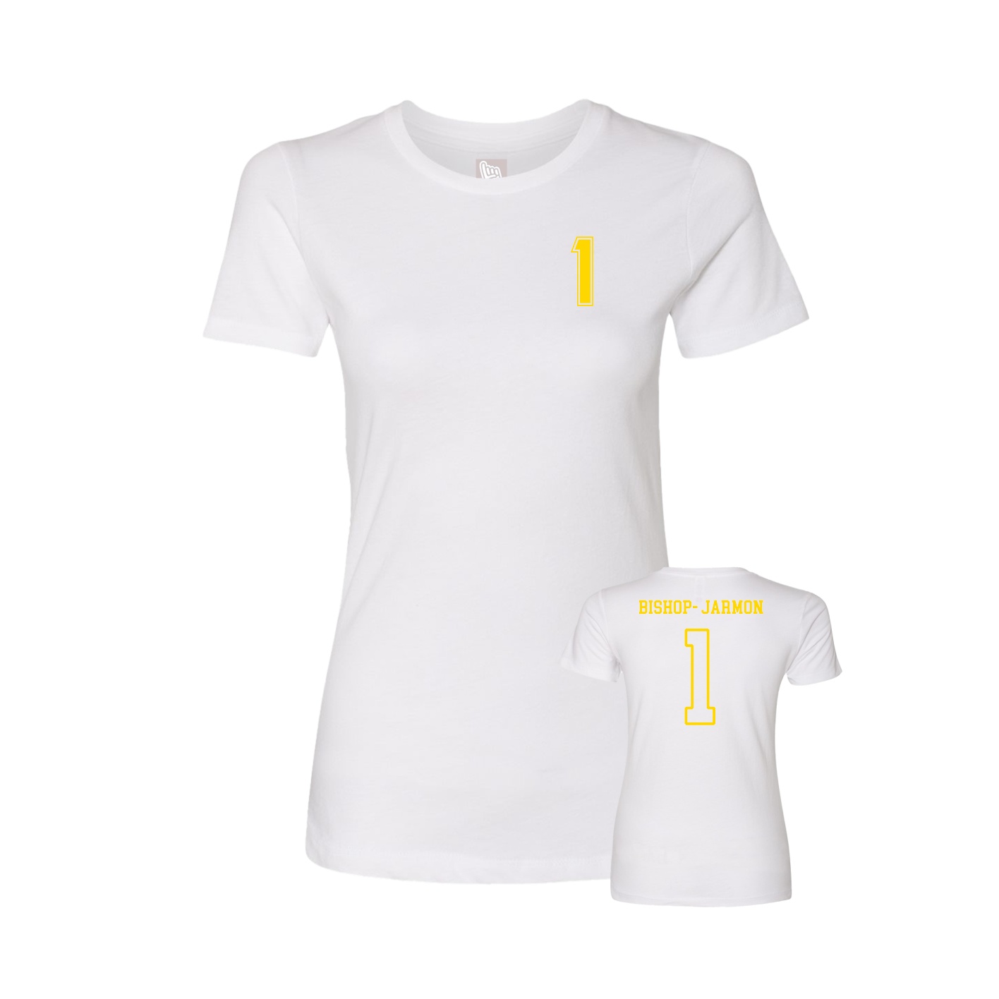 Womens Tee — Chest Back in White