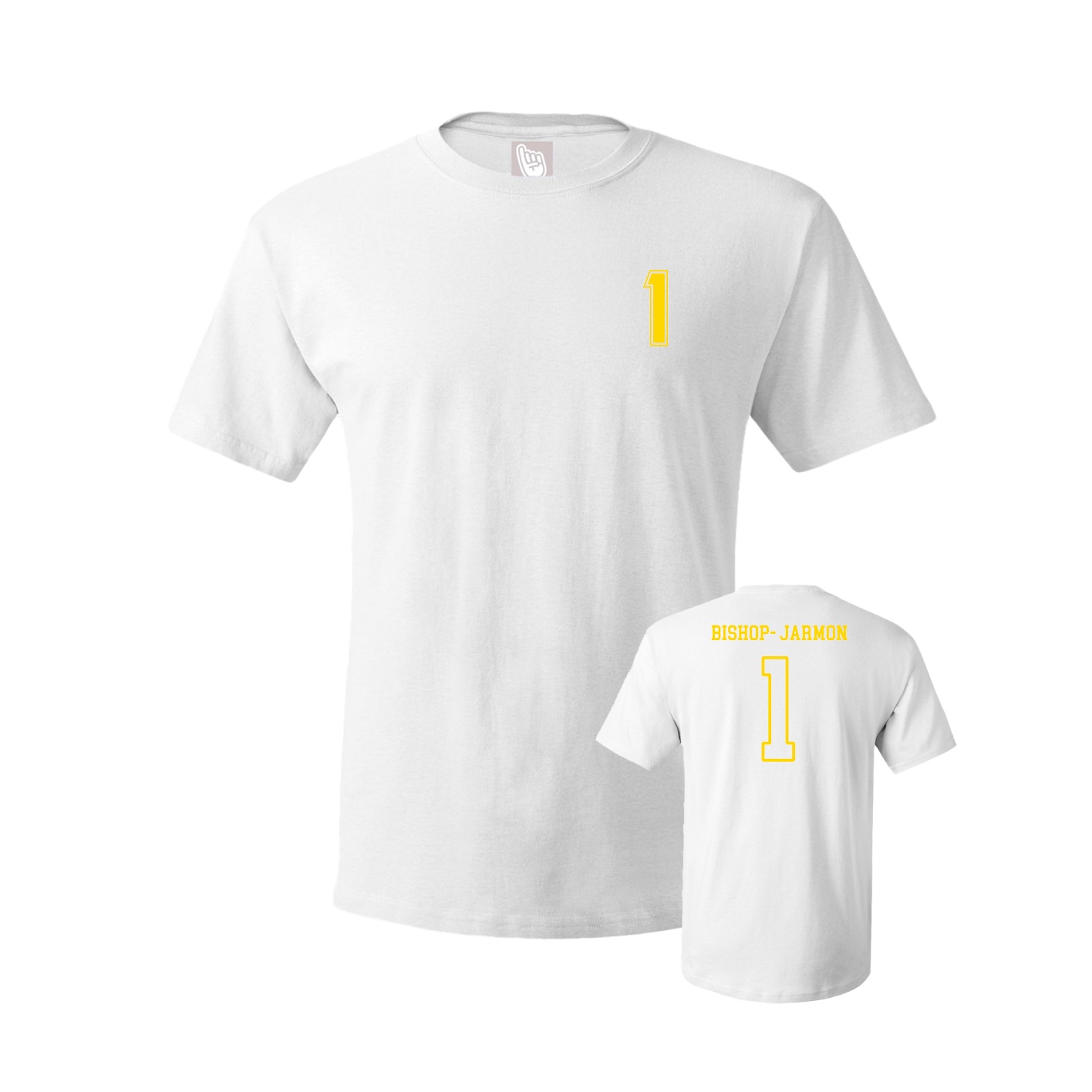 Youth Tee — Chest Back in White