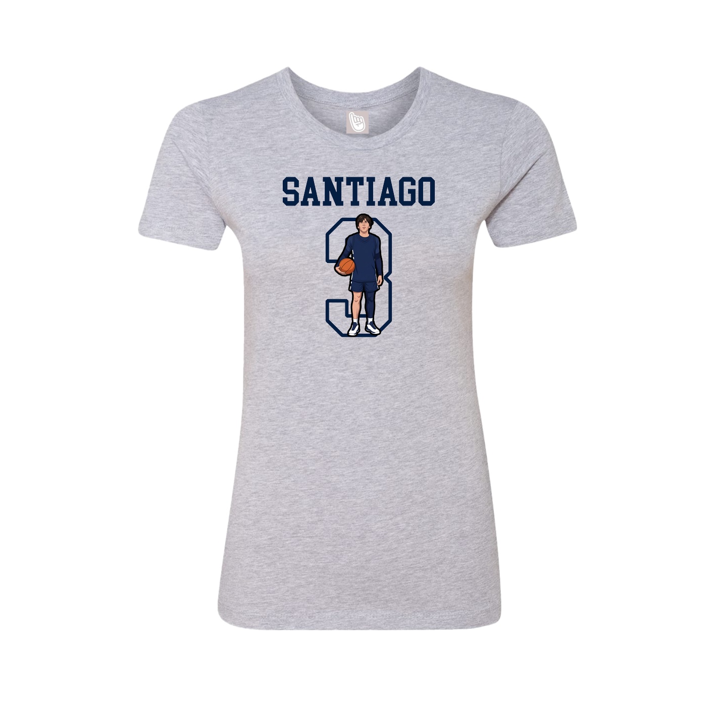 Fitted Women's Tee — Shirsey in Grey