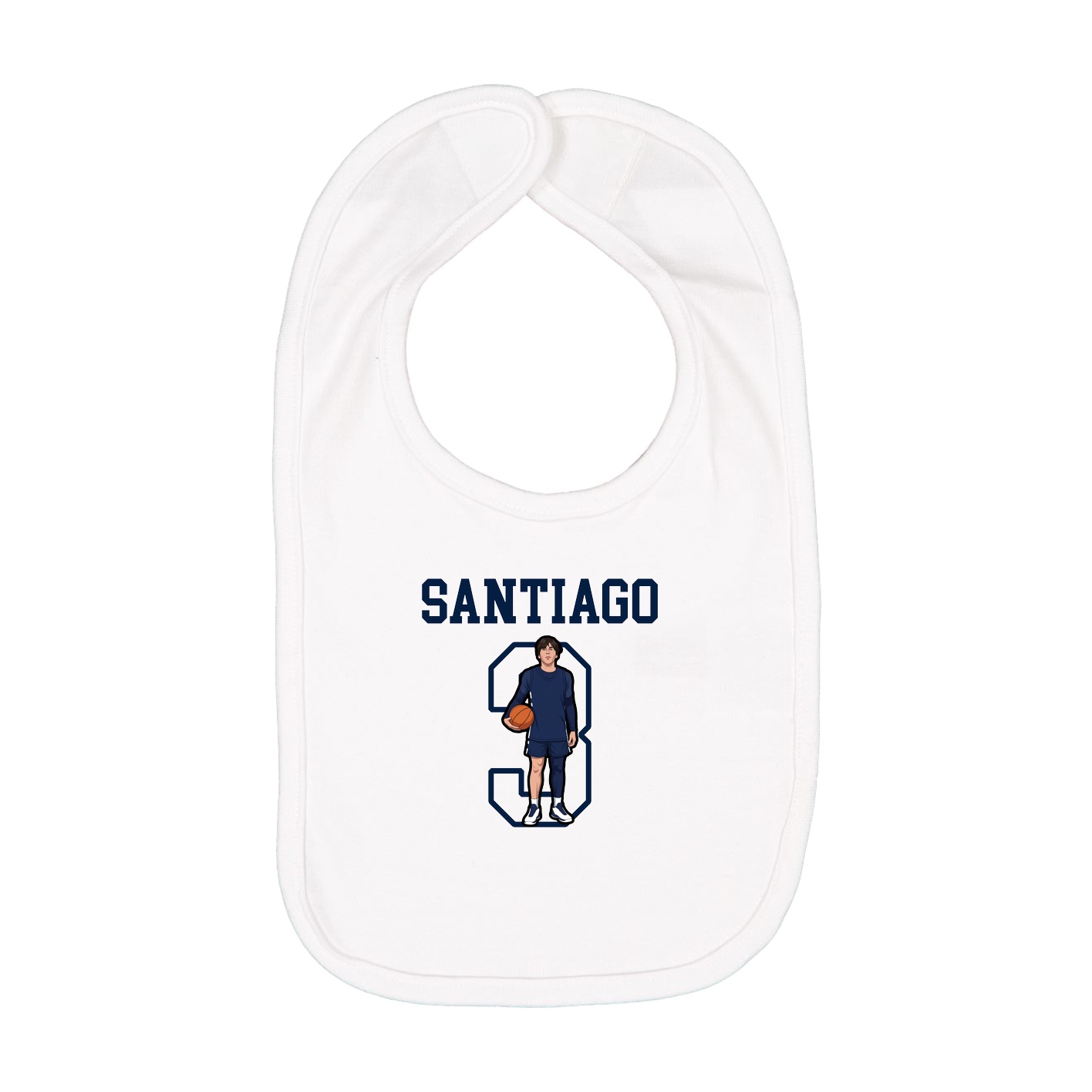 Infant Bib — Shirsey in White