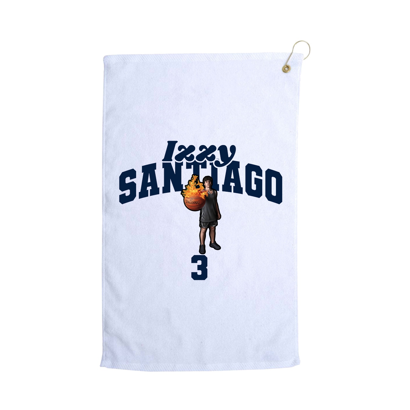 Golf Towel — Signature Arch in White