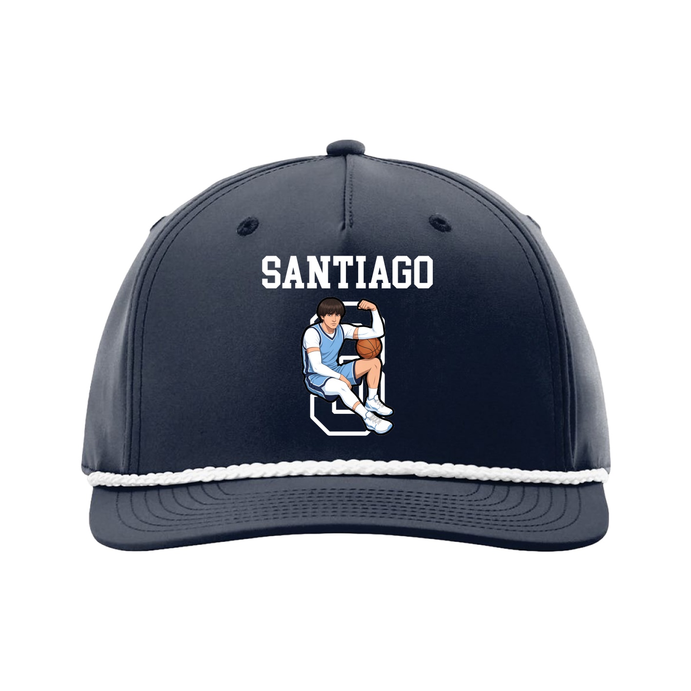 Five-Panel Classic Rope Cap — Shirsey in Navy