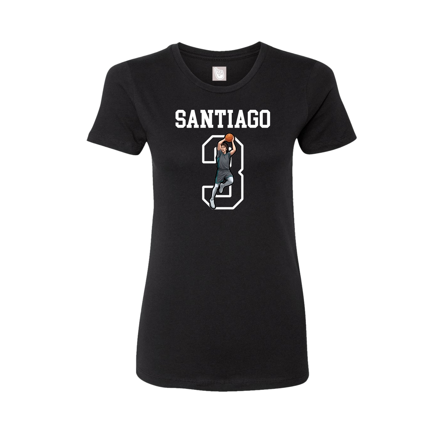 Fitted Women's Tee — Shirsey in Black