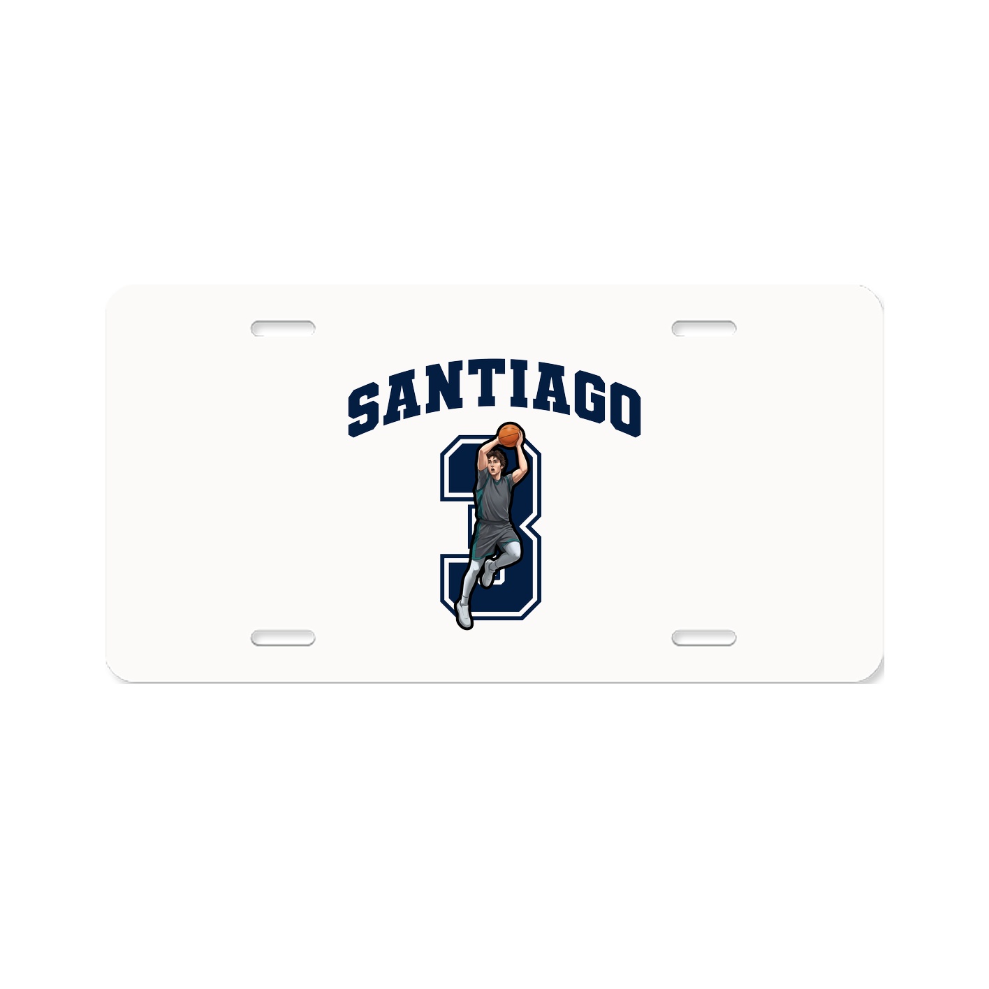 License Plate — Number in Classic