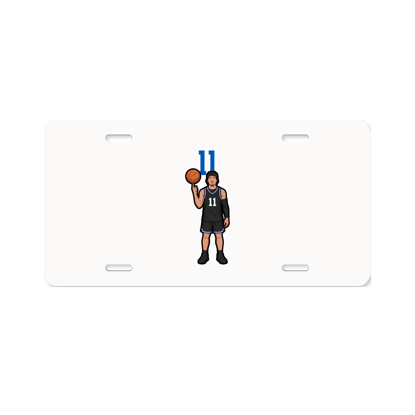 License Plate — Number Top in Classic