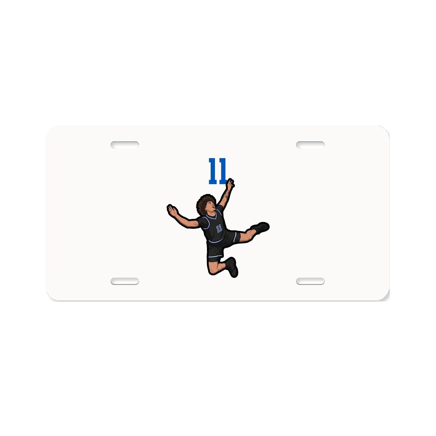 License Plate — Number Top in Classic