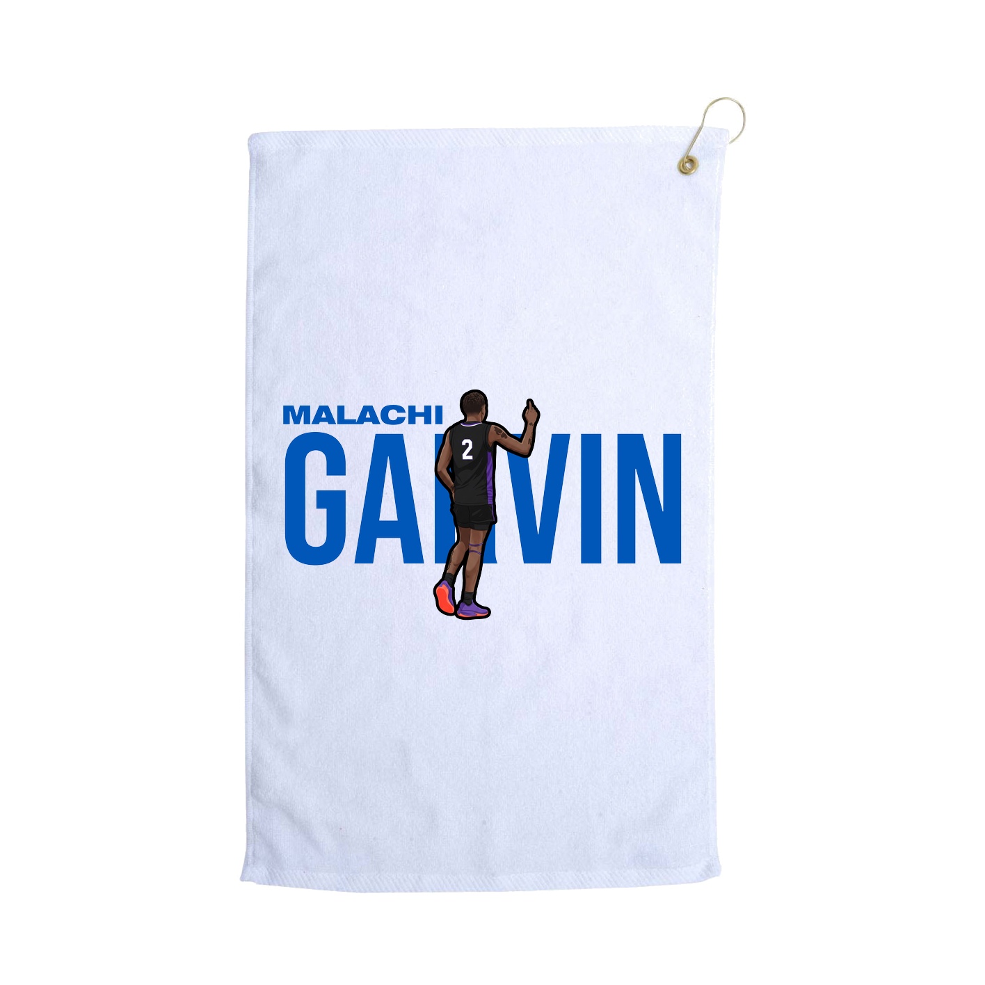 Golf Towel — Player Name in White