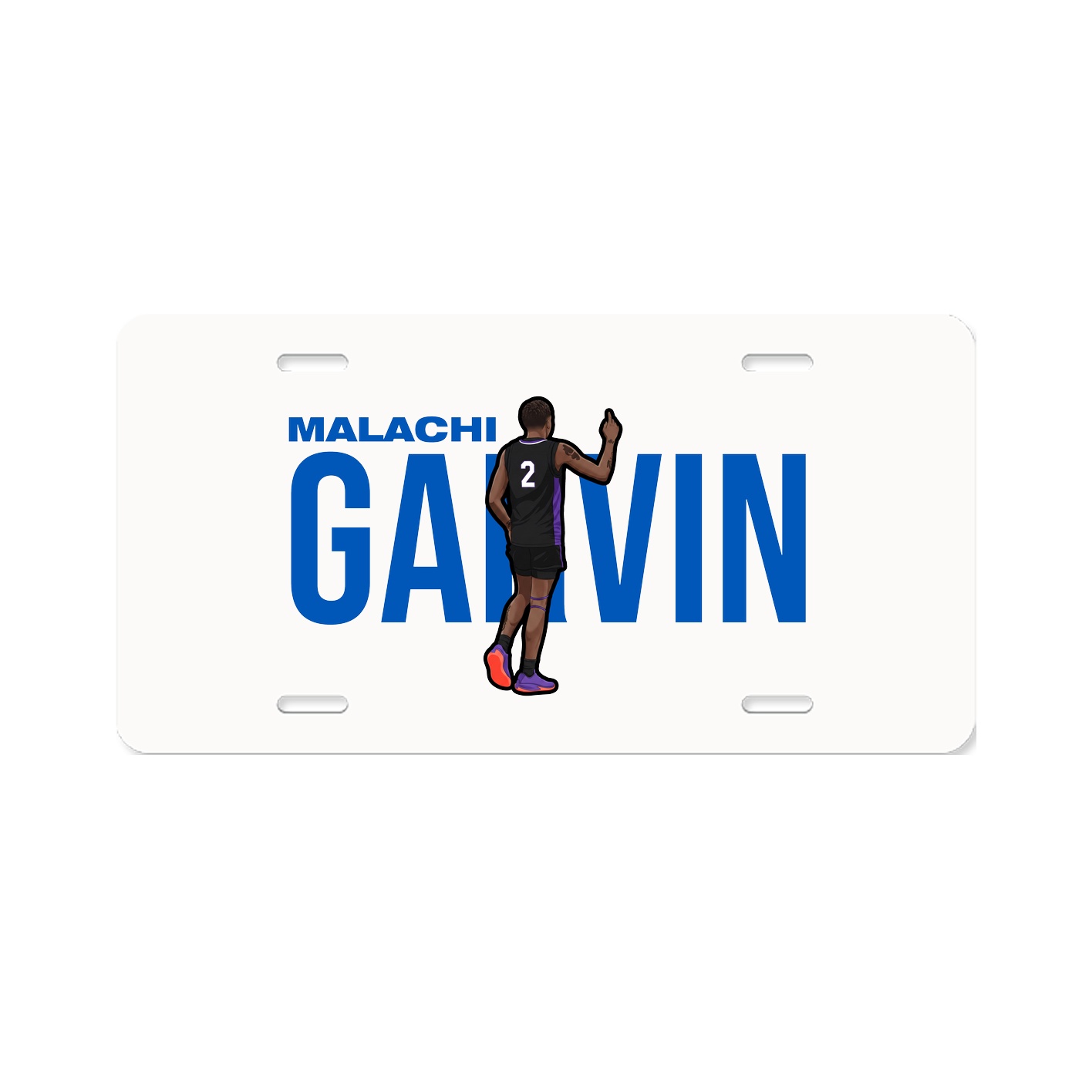 License Plate — Player Name in Classic