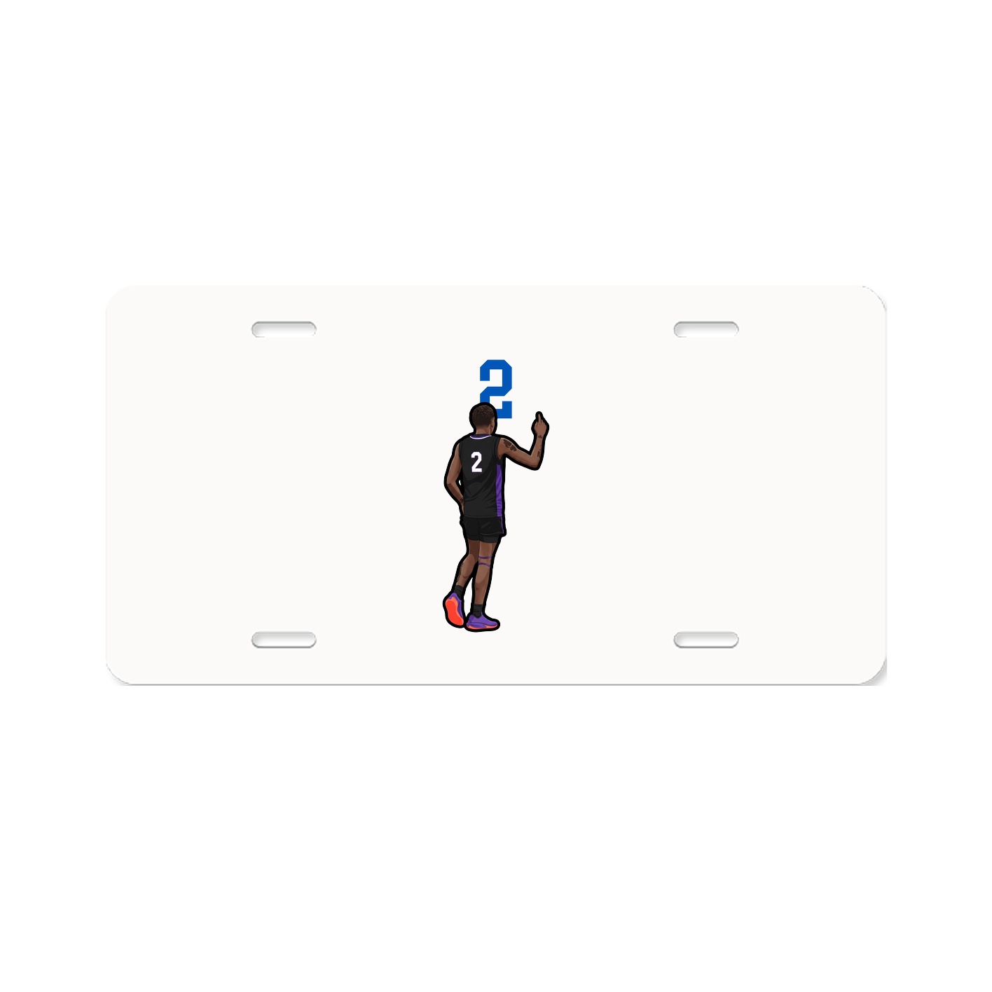 License Plate — Number Top in Classic