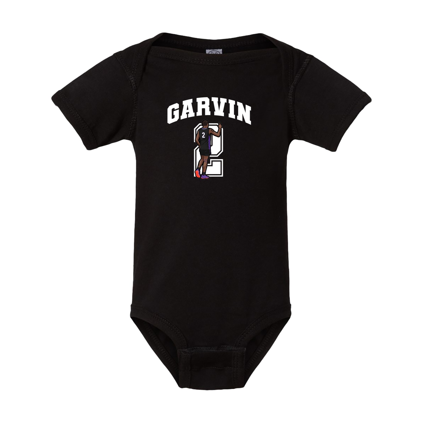 Baby Onesie — Number in Black