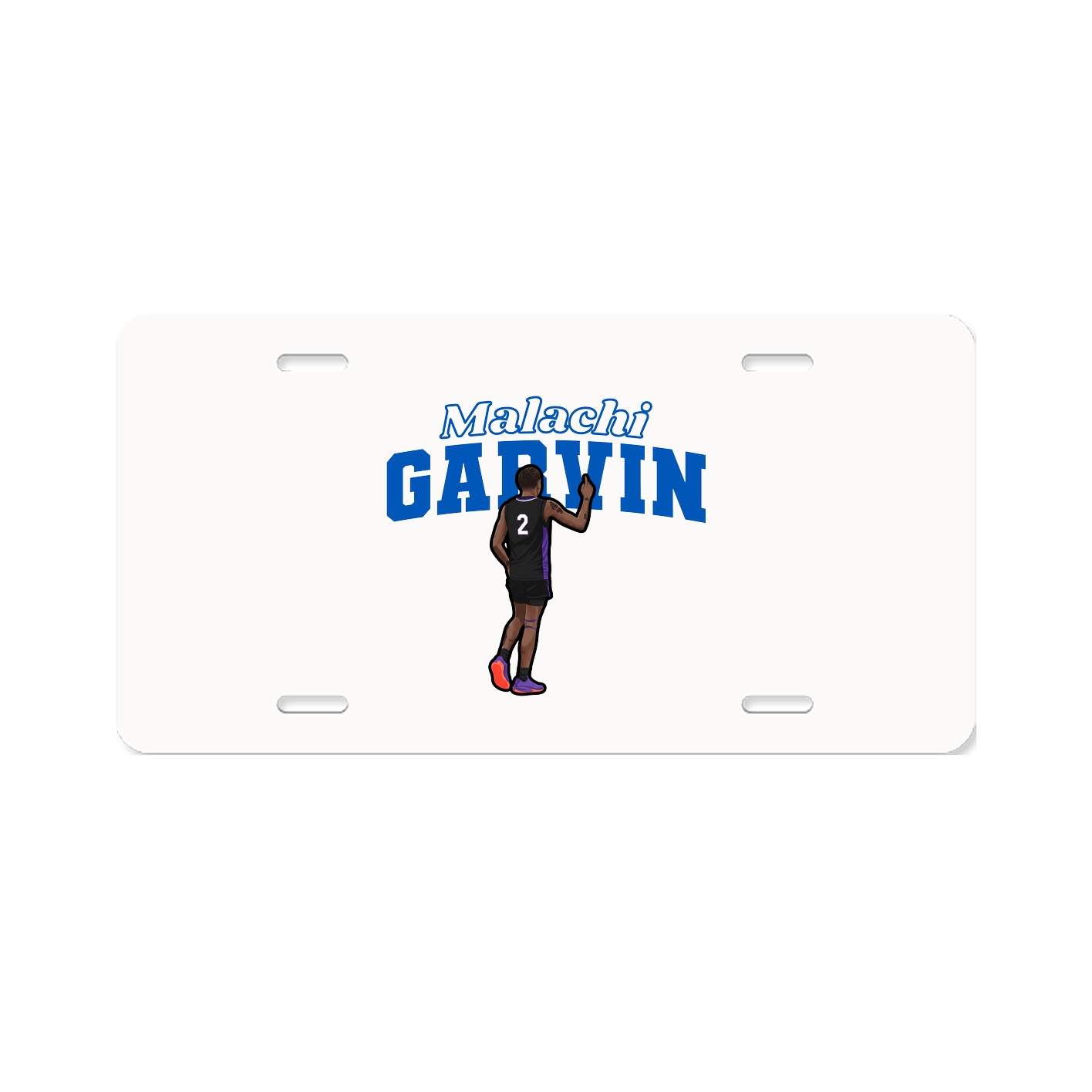 License Plate — Name Arch in Classic