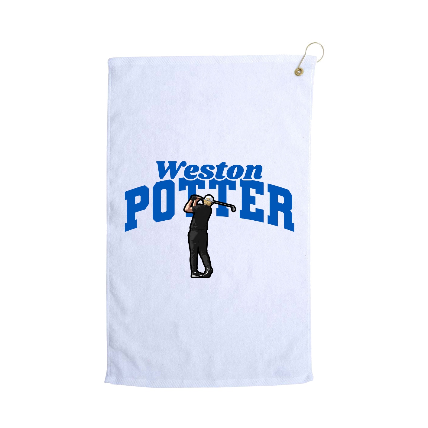 Golf Towel — Signature Arch in White