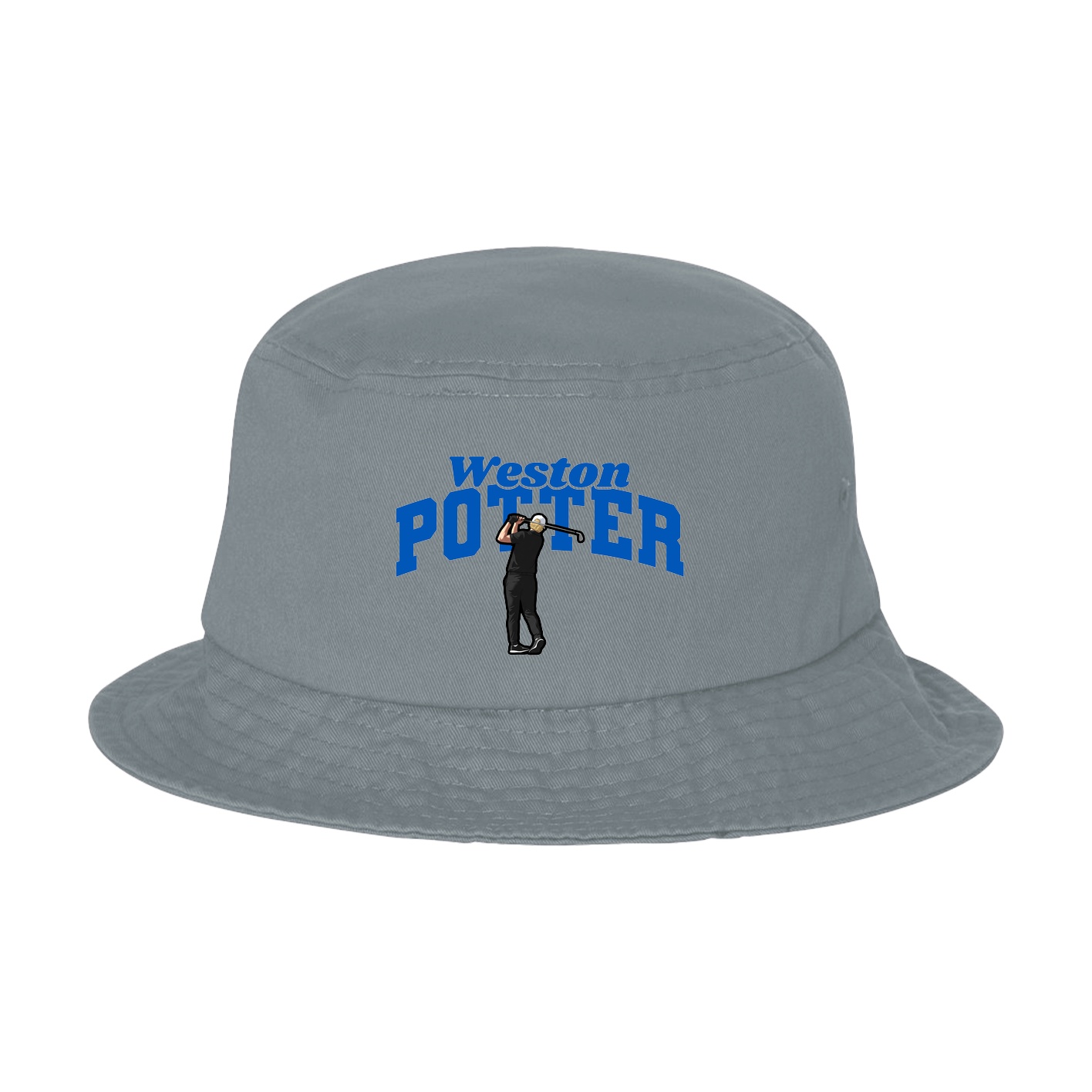 Bucket Cap — Signature Arch in Grey