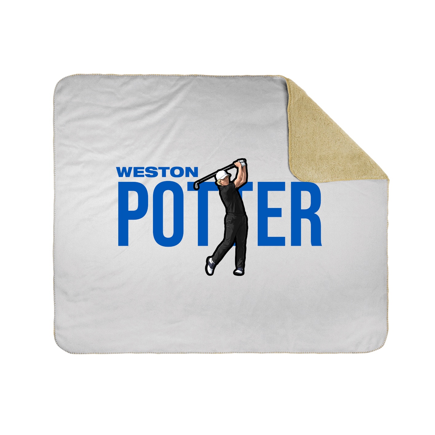 Throw Blanket — Player Name in White