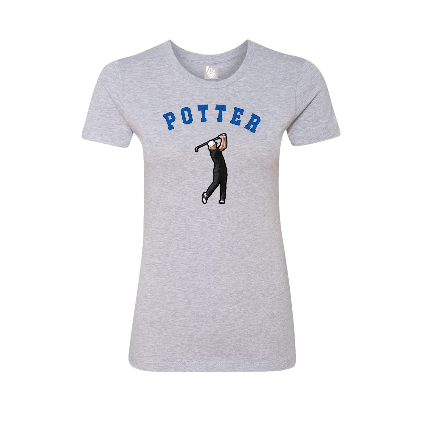 Fitted Women's Tee — Shirsey Arch in Grey