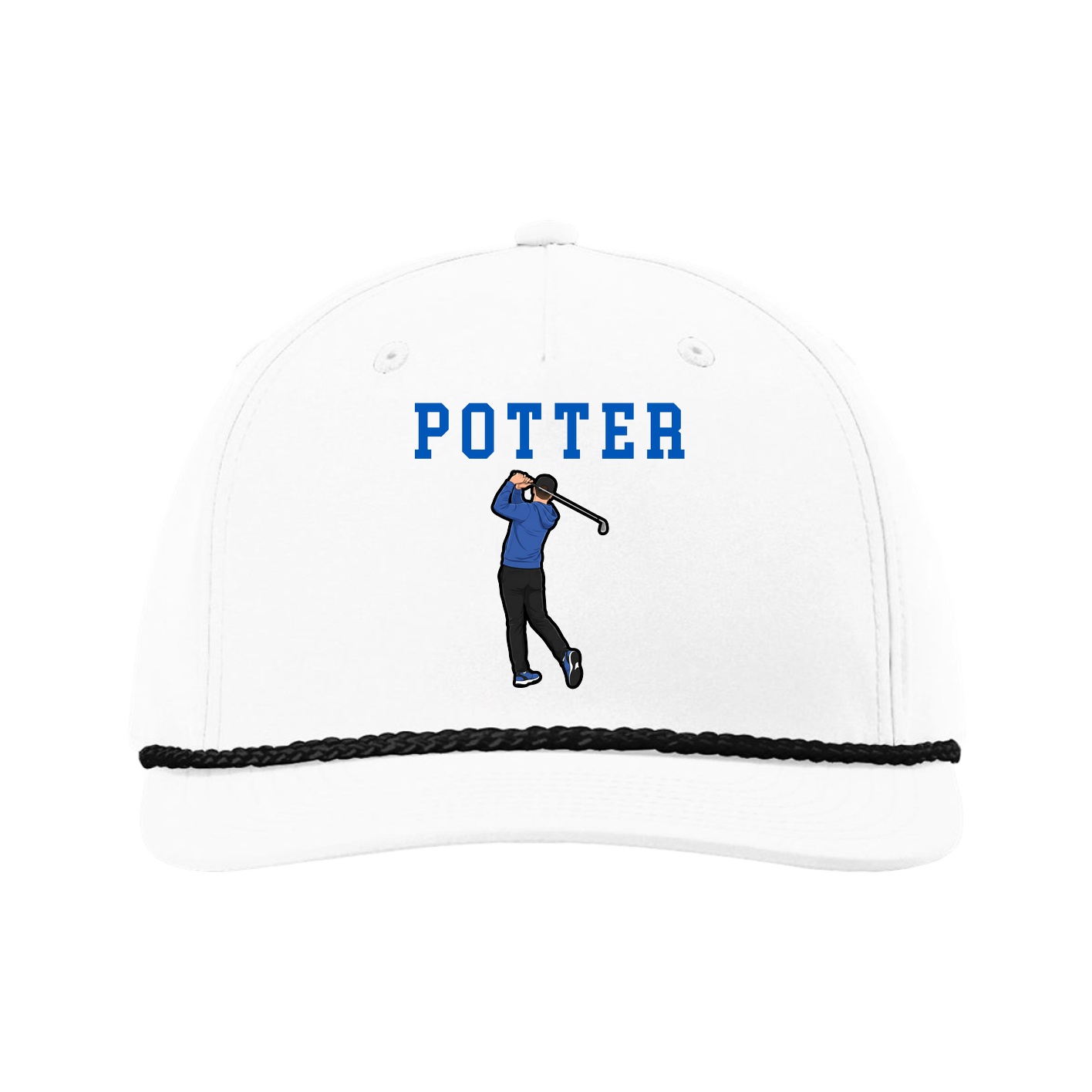 Five-Panel Classic Rope Cap — Shirsey in White
