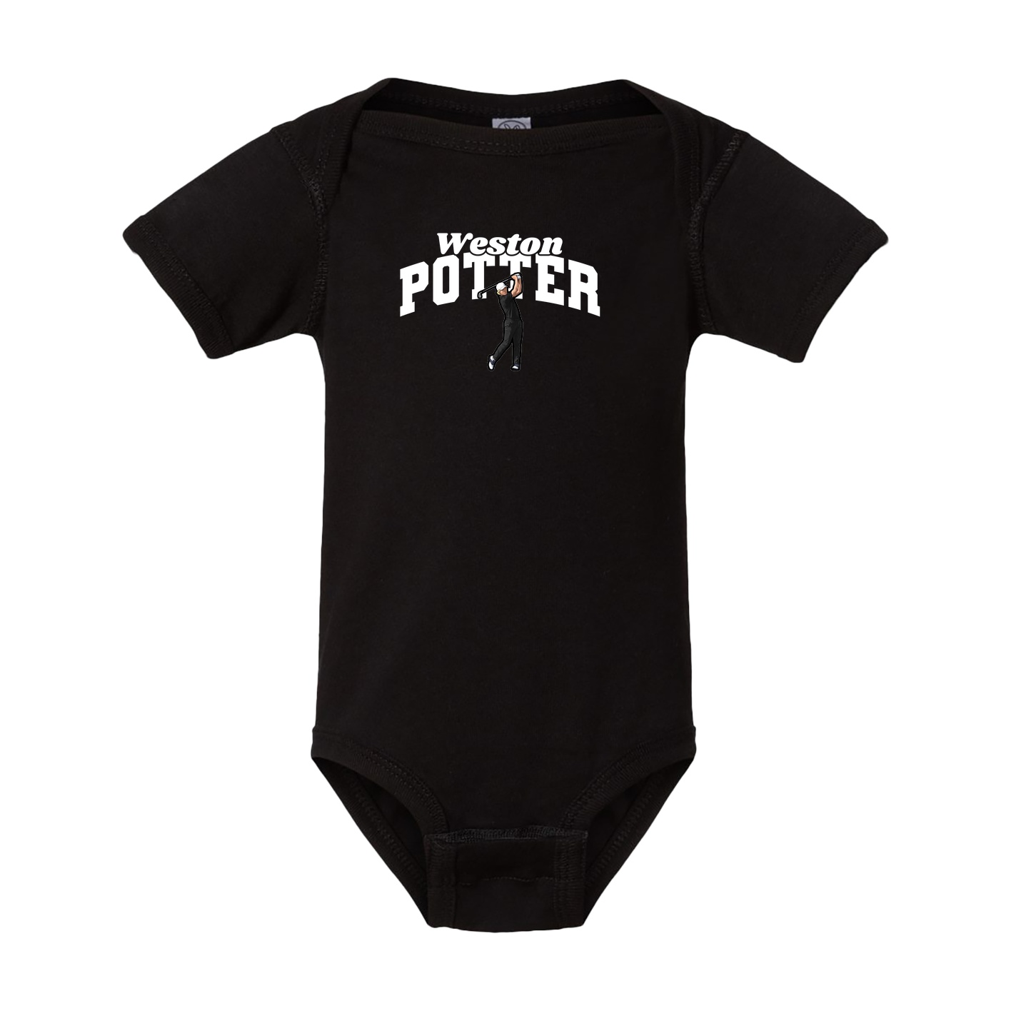 Baby Onesie — Signature Arch in Black