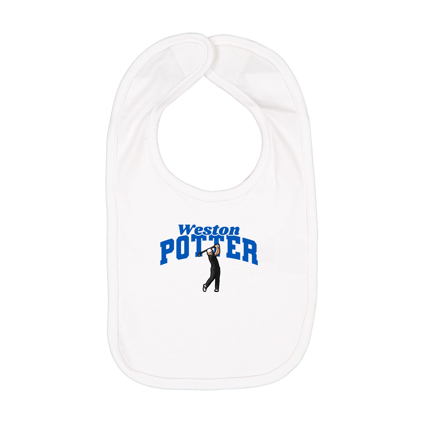 Infant Bib — Signature Arch in White