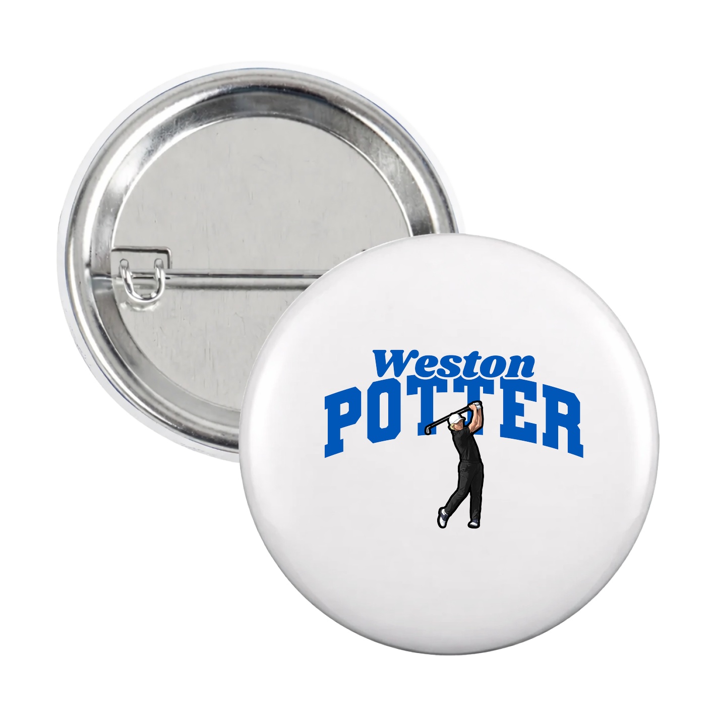 Game Day Button — Signature Arch in White