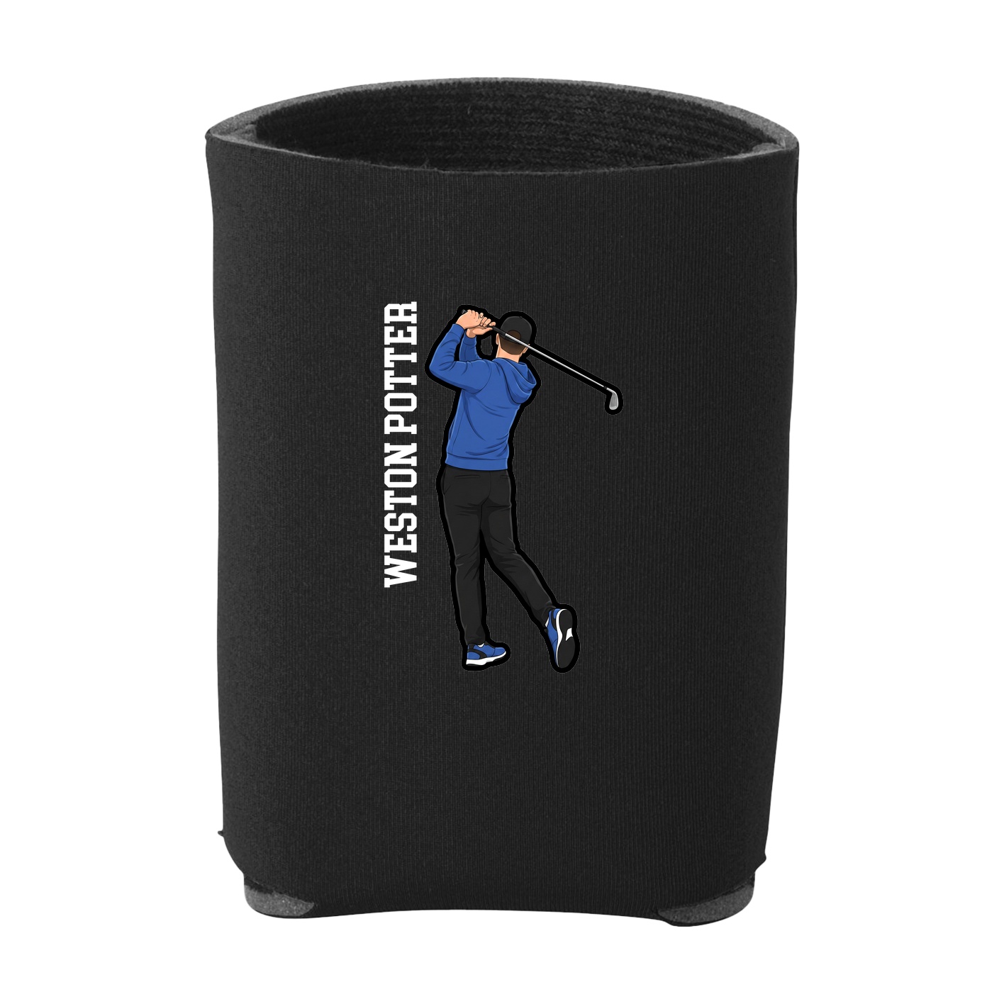 Can Holder — Name Vertical in Black