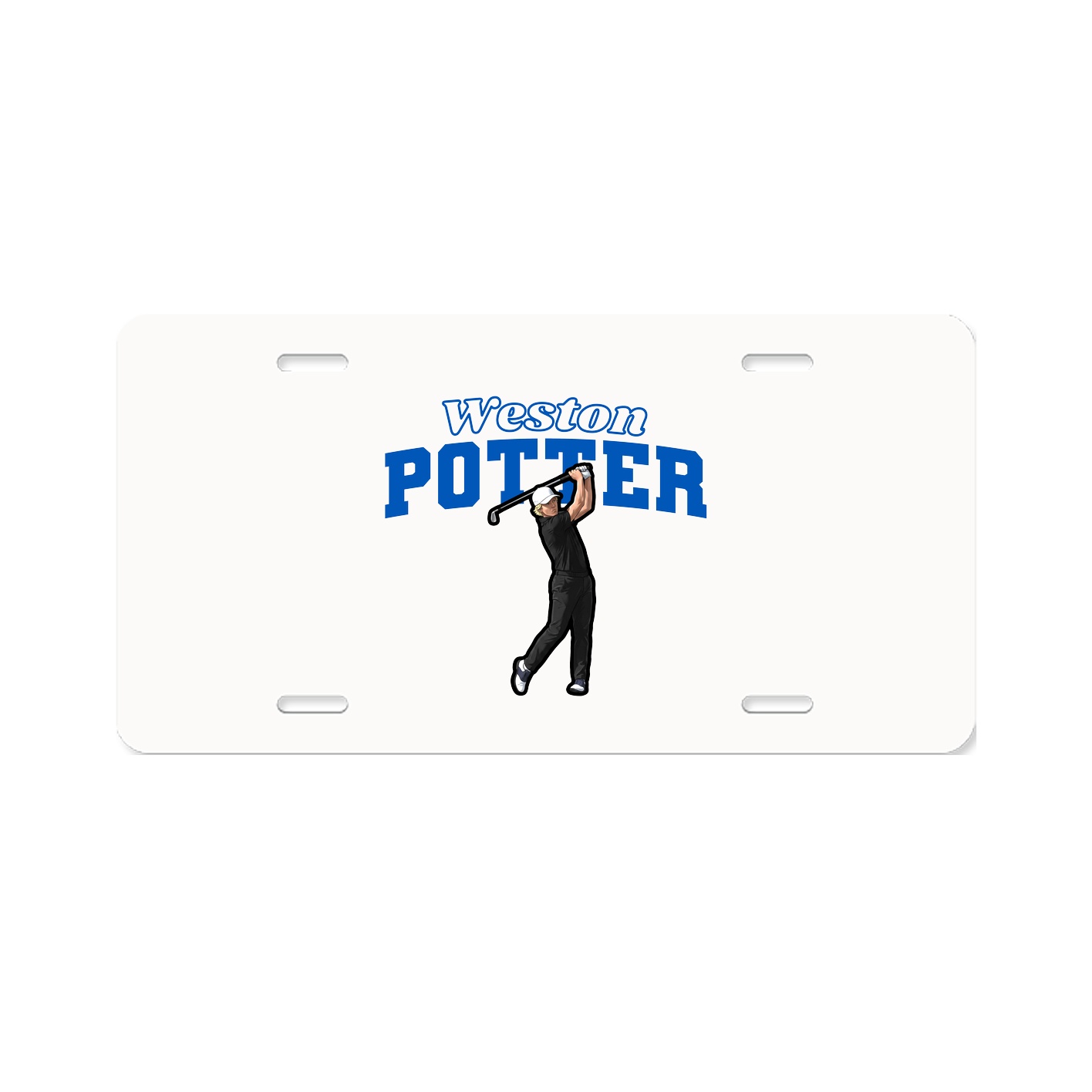 License Plate — Name Arch in Classic