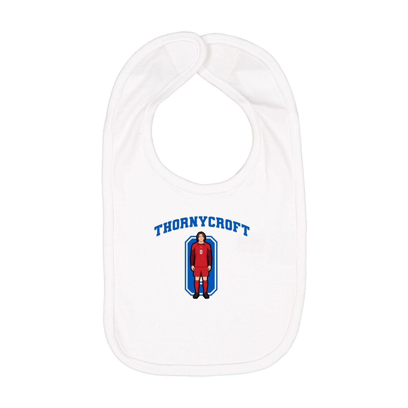 Infant Bib — Number in White