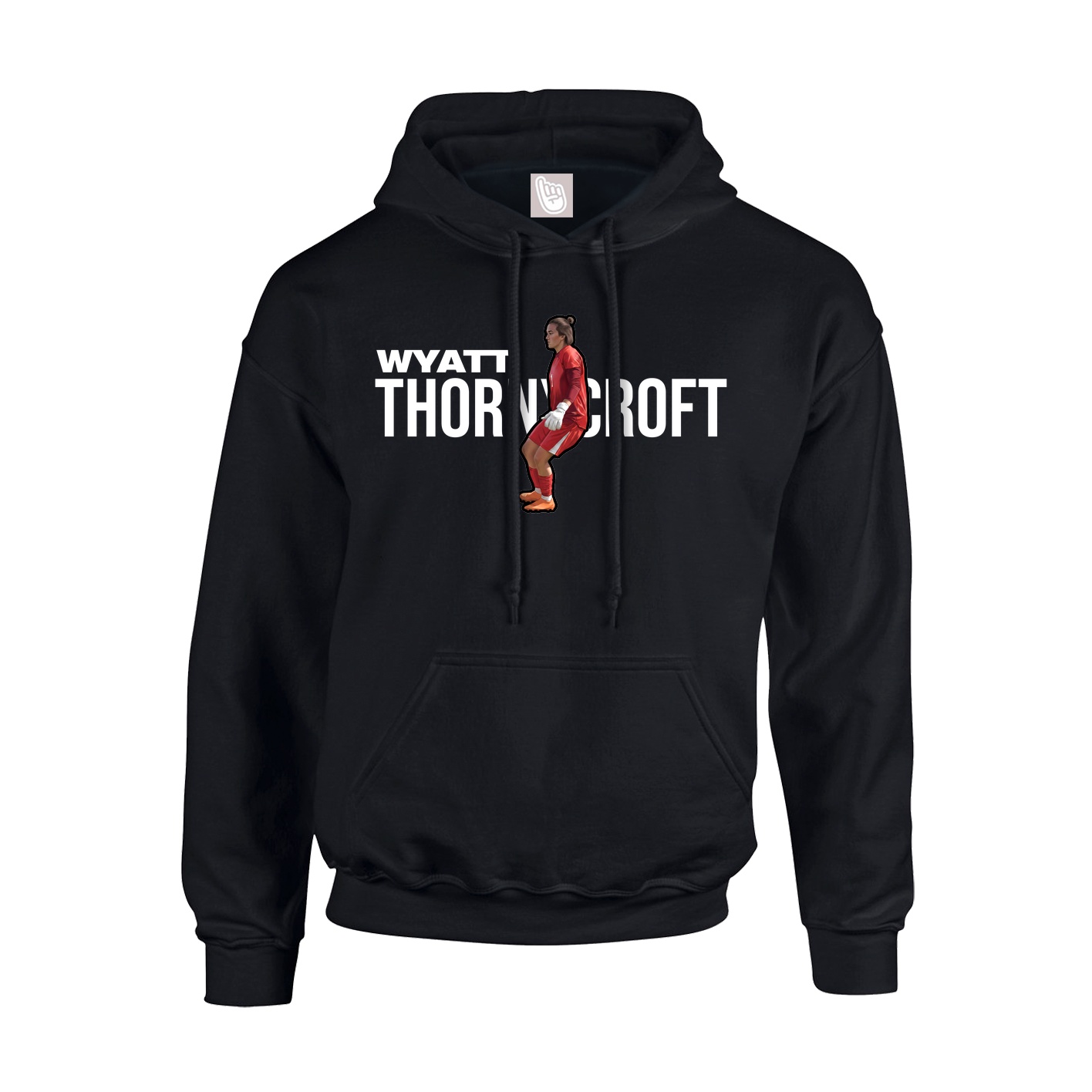 Youth Hoodie — Player Name in Black
