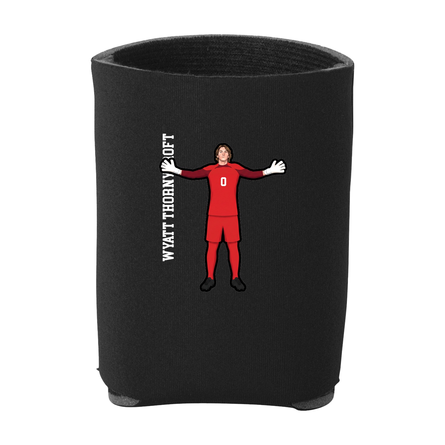 Can Holder — Name Vertical in Black