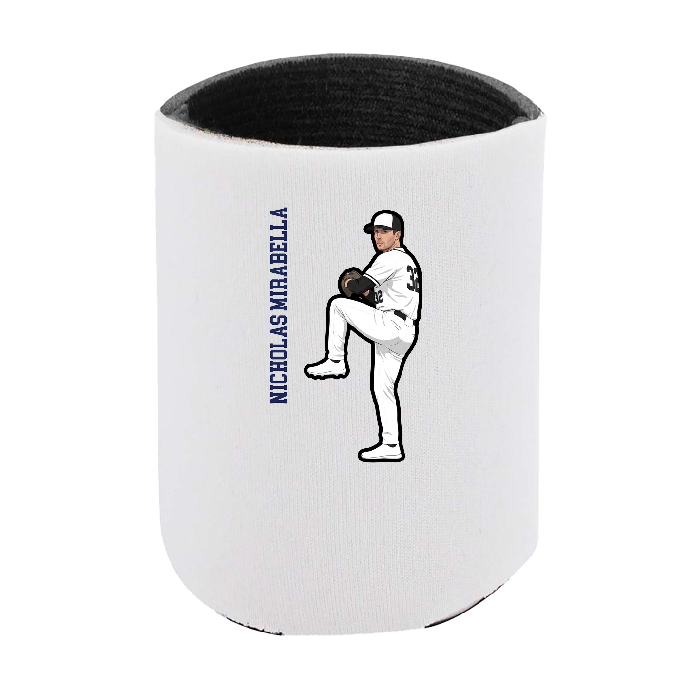 Can Holder — Name Vertical in White