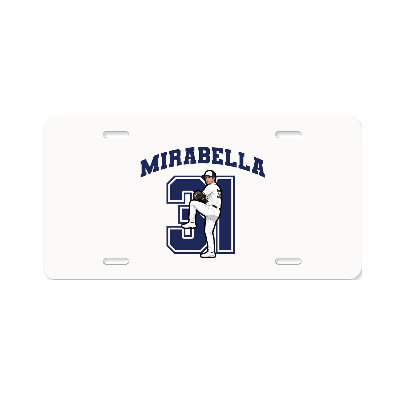 License Plate — Number in Classic