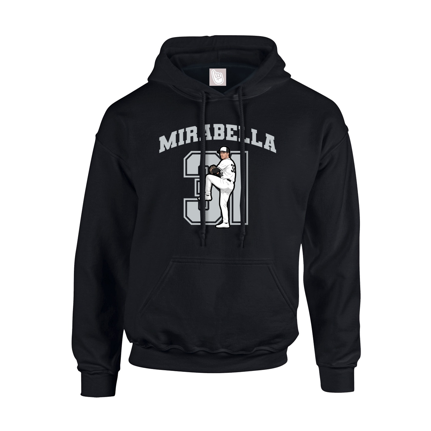 Hoodie — Number in Black