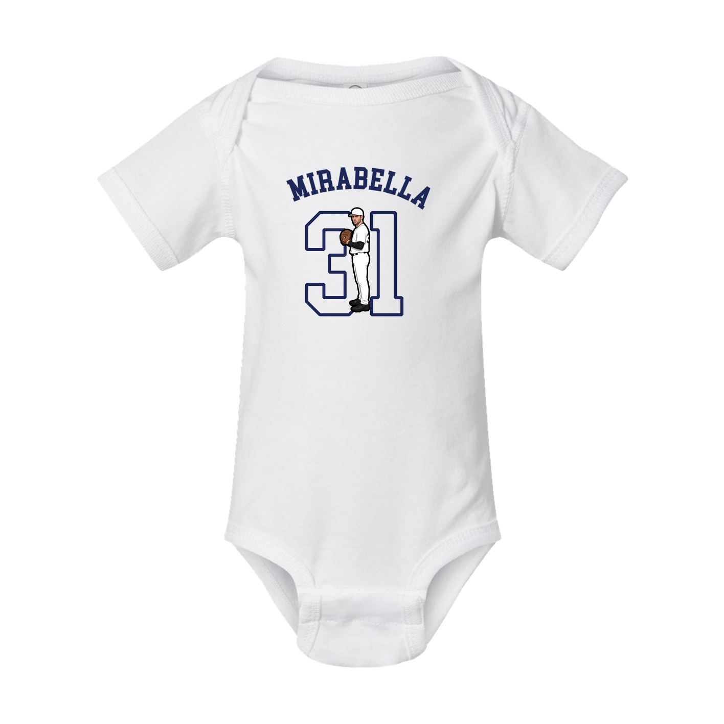 Baby Onesie — Shirsey Arch in White