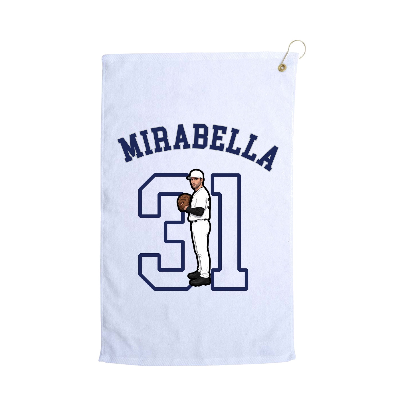 Golf Towel — Shirsey Arch in White