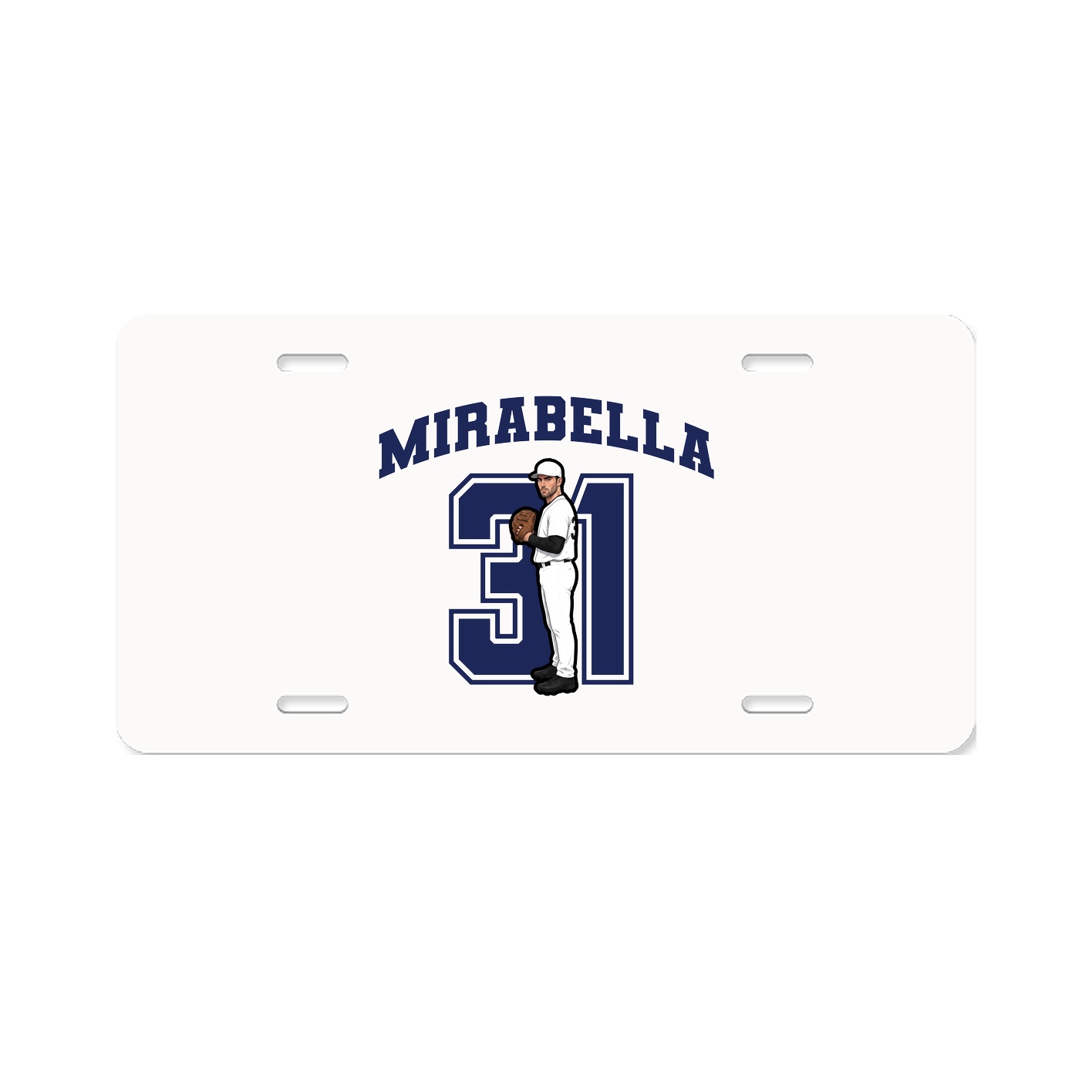 License Plate — Number in Classic
