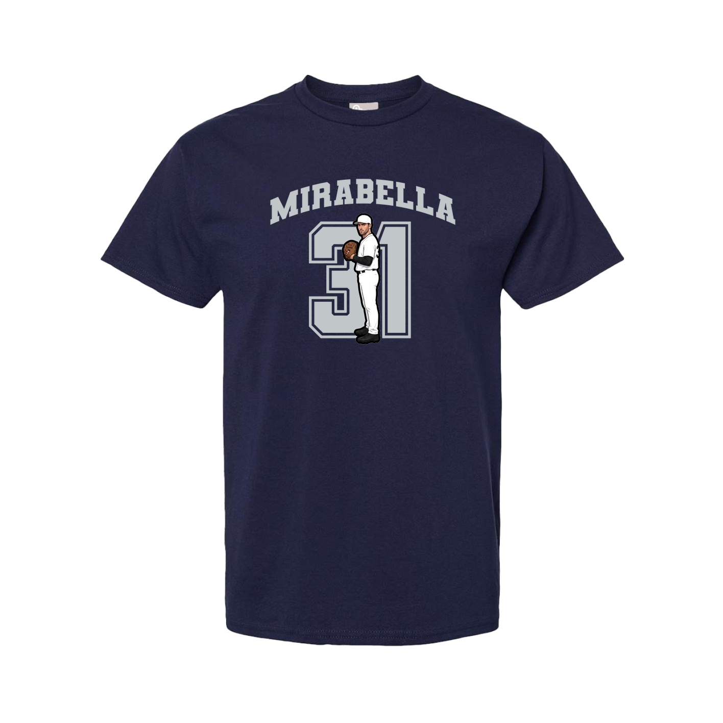Tee — Number in Navy