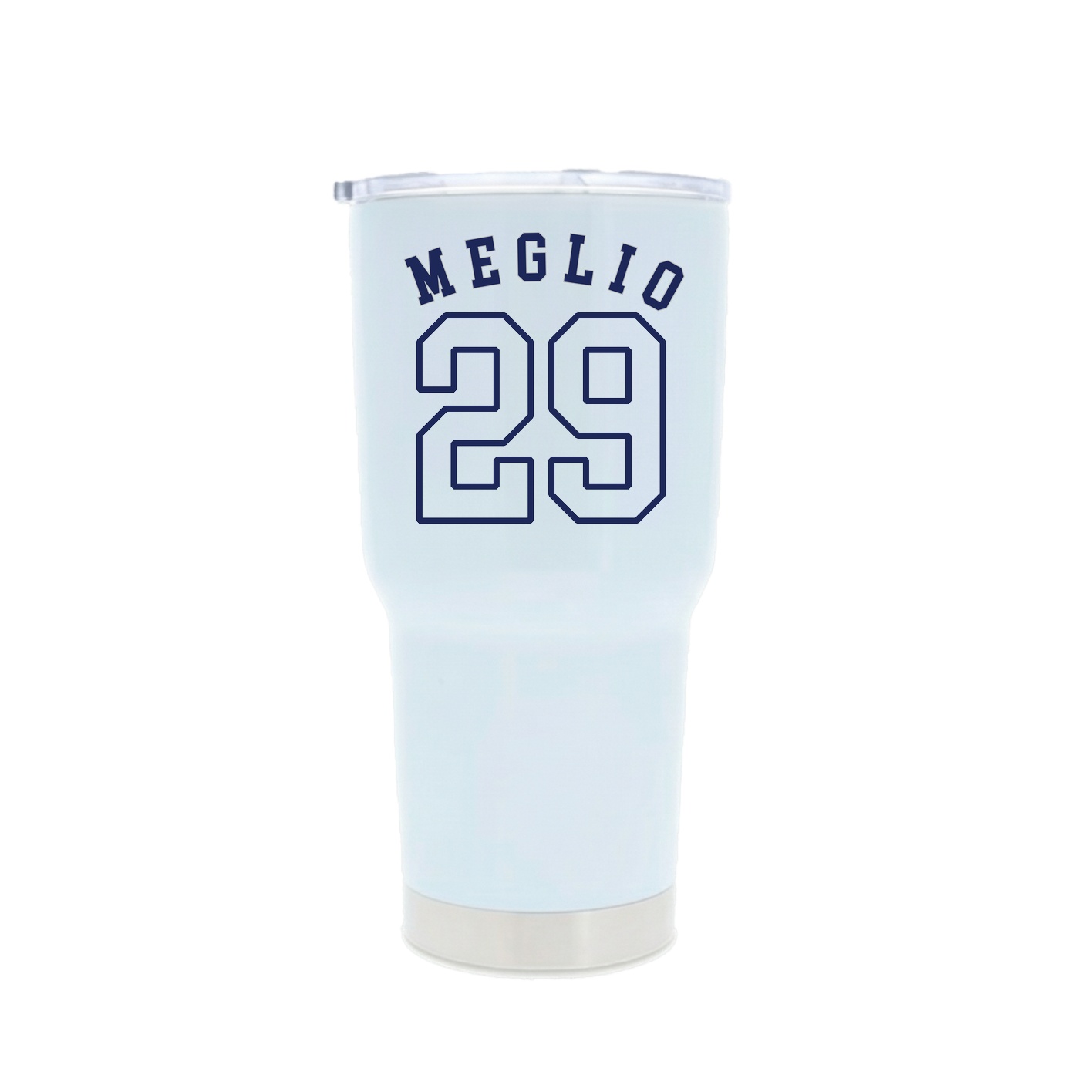 30oz Stainless Steel Tumbler — Shirsey Arch in White