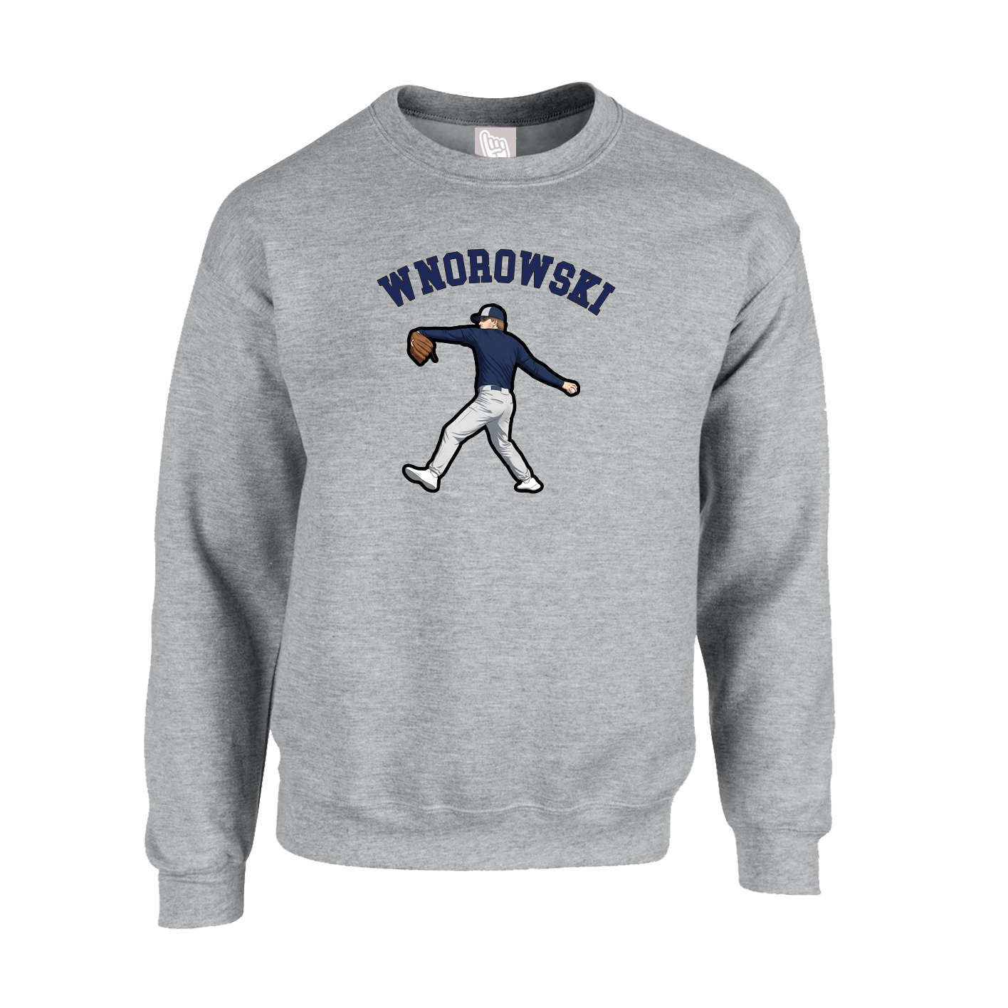Fleece Crew — Shirsey Arch in Grey