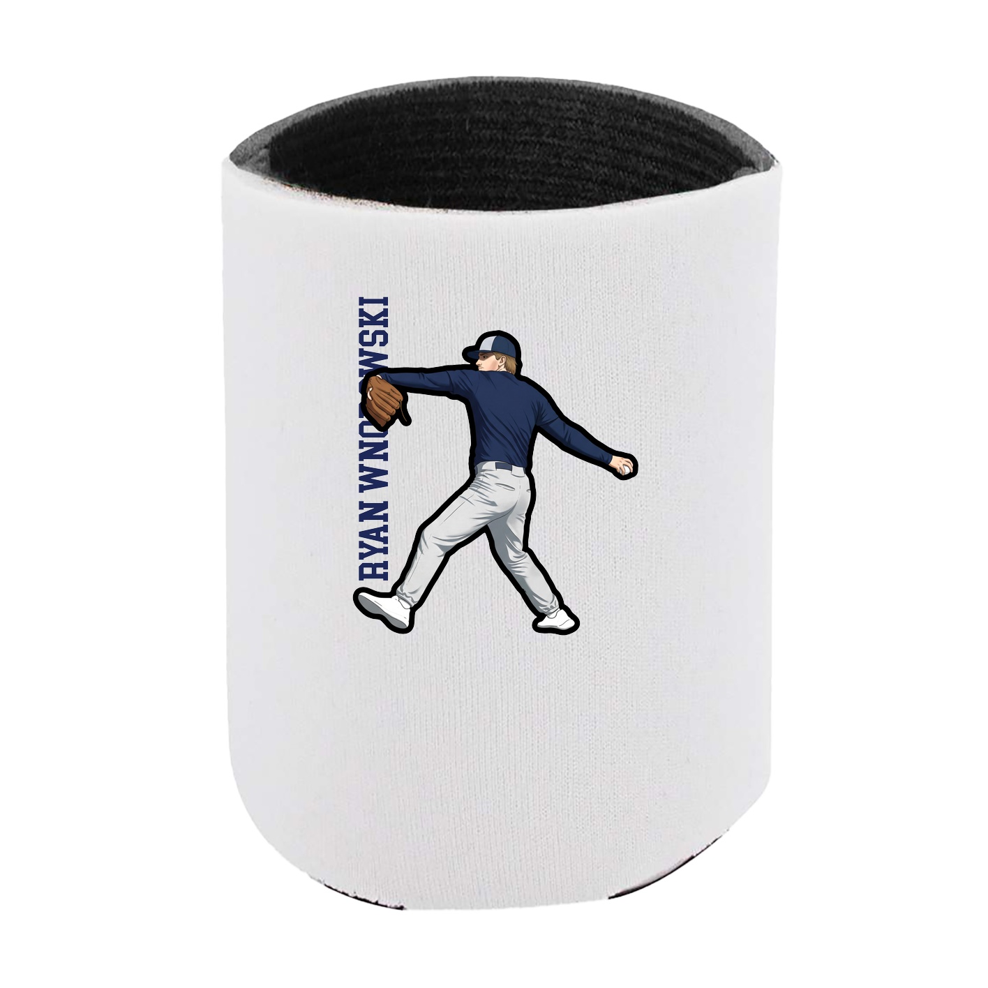 Can Holder — Name Vertical in White